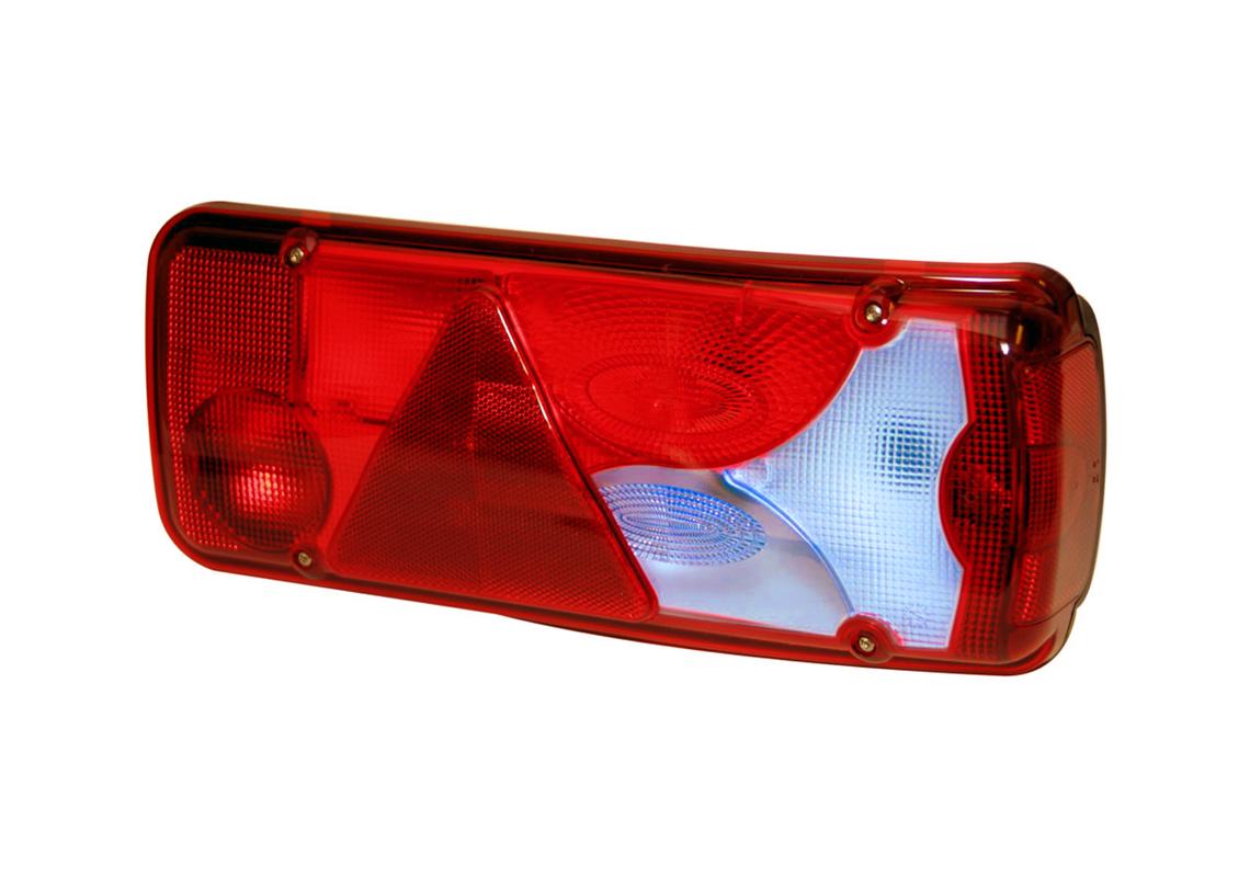 Rear lamp Right, License plate, additional conns, AMP 1.5 side conn